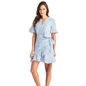 Vineyard Vines Seersucker Wrap Dress